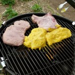 Grill mit Grillgut