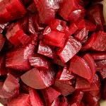 Rote Beete geschnitten