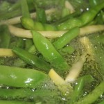 Bohnen kochen im Topf
