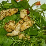 Hühnerbrust mit Salat