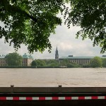 Elbehochwasser Höhe Landtag