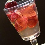 Erdbeerbowle im Glas