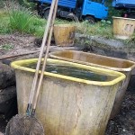 Wasserbehälter für Nebenfang