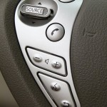 Nissan Leaf Blau Lenkrad Detail