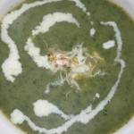 ein Teller Wildkräutersuppe