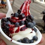 Frozen-Joghurt Heidelbeere