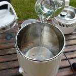 Wasserdestiller geöffnet