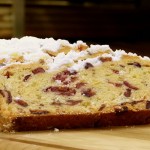 Cranberry Stollen geschnitten