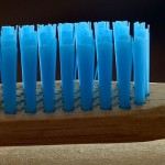 Blaue Nylon-Bürsten der hydrophil Bambus Zahnbürste